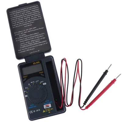 XB866 Mini LCD Auto Range AC/DC Pocket Digital Multimeter Voltmeter Tester  • $10.80