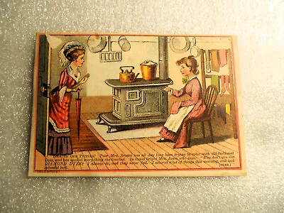 Diamond Package Dyes Trade Card C.W. Priest Mechanicsville VT  3 & 3/8 X 4 &7/8 • $4.50