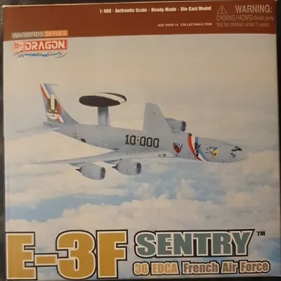 Dragon Wings Warbirds Series E-3F Sentry Frenxh Air Force 1:400 55685 EMPTY BOX • £12.50