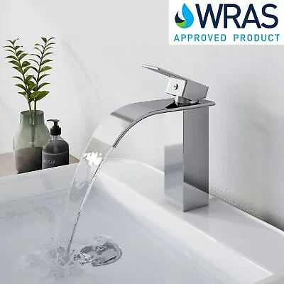 £31.99 • Buy EMKE Waterfall Mixer Tap Basin Bathroom Sink Countertop Mono Single Lever Faucet