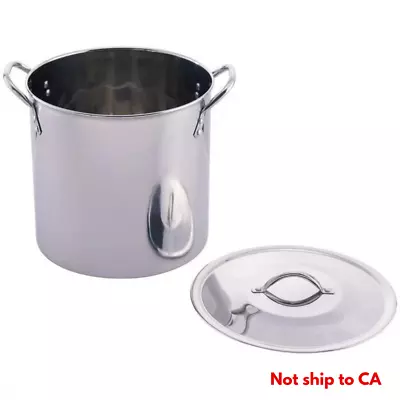 Stainless Steel Pot With Lid Cooking Kitchen Soup Stew Sauce Stockpot 12 Quart • $16.98