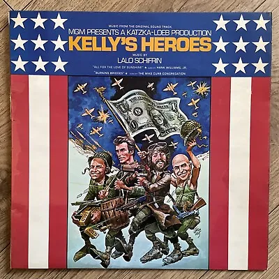 KELLY'S HEROES OST Soundtrack LALO SCHIFRIN Vinyl LP EX+/EX MGM UK 1st 1970 • £29.99