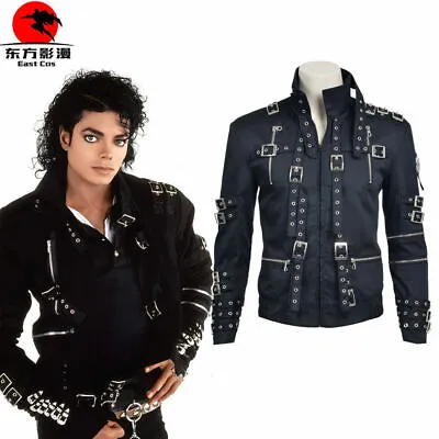 DFYM Michael Jackson Bad Cosplay Costume Jacket Coat Black/ • $36
