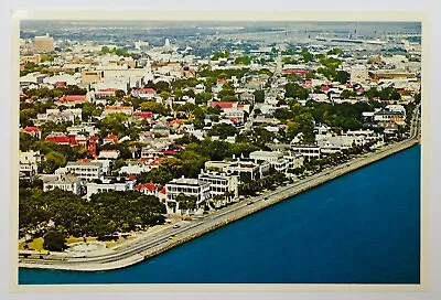 Arial View Of The East Battery Postcard Charleston SC Vintage • $6.99