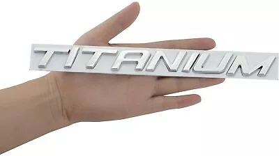 1Pc Titanium Badge 3D Metal Emblem Sticker Suitable For Universal Cars (Chrome) • $14.99