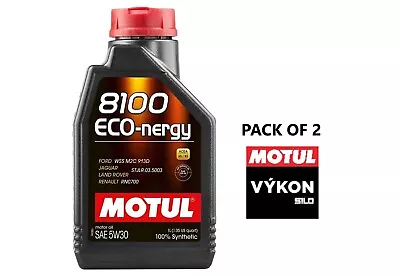 Motul® 8100 Eco-nergy 5w-30 2x1l * 100% Synthetic Performance Engine Oil 102782 • $33.08