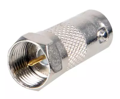 F To BNC Connector Adapter F-Type Screw On Male Plug To BNC Female Socket • £2.69