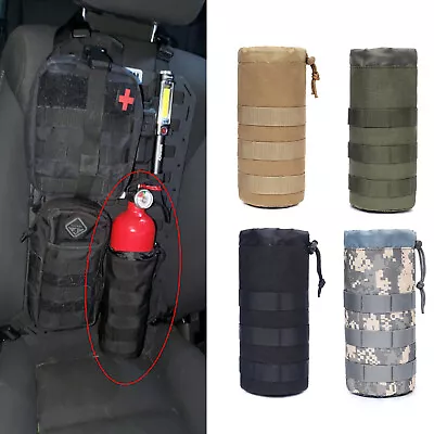 Tactical Molle Water Bottle Carrier Holder Pouch Kettle Bag Outdoor Camping New • £9.86