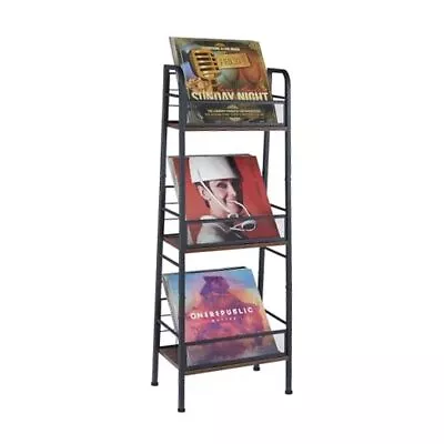 Vinyl Record Storage Holder 3-Tier Large Capacity LP Records Rack Store About  • $63.98