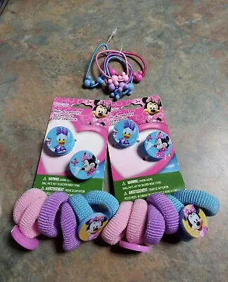 New Disney Minnie Mouse Mickey Daisy Hair Ties & Clips Lot • $7.99