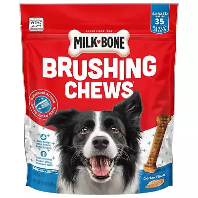 Milk-Bone Brushing Chews Daily Dental Dog Treats Small/Medium 27.5 Oz. Bag • $16.99