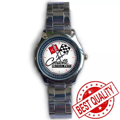 New Collection!! Sting Ray Corvette Silver Stainless Steel Sport Metal Watch!! • $21