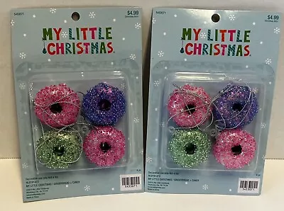 NEW Lot Of 2 Packages My Little Christmas Ornaments Mini Donuts • $7.95