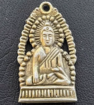 Asia Buddha Pendant Necklace Charm Vintage Asian Tourist Souvenir Collectible • $12