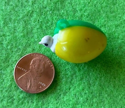 $9.95 • Buy Vintage MECHANICAL CHICK In EGG Cracker Jack Gumball Charm Prize Green & Yellow