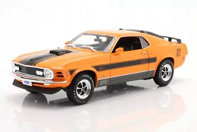 1970 FORD MUSTANG MACH 1 428 1/18 Scale DIECAST CAR MAISTO 31453OR • $37.95