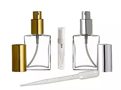 2 Gold And Silver Sprayers & 1 Travel Vial W/Pipette & Funnel(2- 1 Of Each) • $15.48