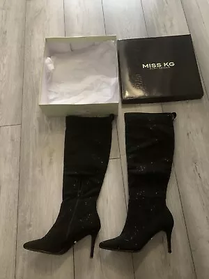 Miss Kg Sparkling Boots Size 5 • £35