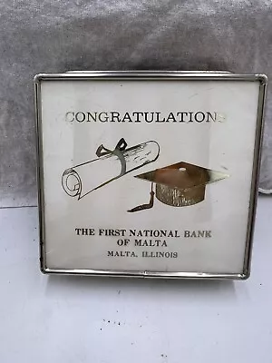 The First National Bank Of Malta Congratulations Graduate Bank Malta Illinois • $10