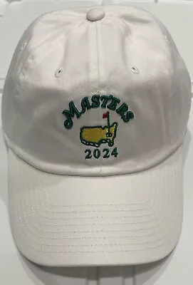 2024 Masters Golf Hat Dated White Cap From Augusta National Adjustable • $70.39