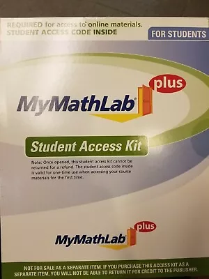 MyMathLabPlus Student Access Kit • $79