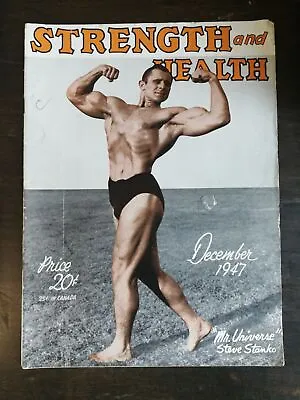 Strength & Health Magazine December 1947 - Steve Stanko Mr. Universe • £10.45