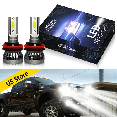 Car Lights H11 LED Headlight Headlamps Super Bright Bulb Kit 6000K HIGH/LOW Beam • $19.99