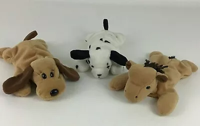 TY Beanie Babies Bones Dotty Derby Plush Stuffed Animals 3pc Lot Vintage 1995 • $11.40