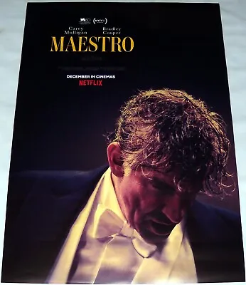 MAESTRO Bradley Cooper Carey Mulligan Leonard Bernstein ONE SHEET Inter POSTER • $30