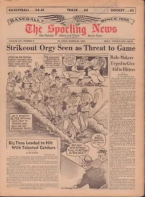 The Sporting News Magazine March 21 1964 Aid To Hitters 091117jhsn3 • $9.74