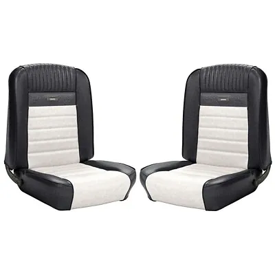 64 65 66 Ford Mustang Convertible Dlx Pony Blk&wht Seat Upholstery Front & Rear • $1099.95