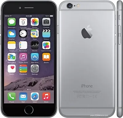 Apple IPhone 6 - 64GB - Silver - 4.7  Screen - A1586 - MG4F2B/A - Smashed Screen • £29.99