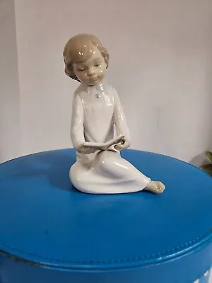 Vintage Zaphir Figurine Of A Young Child Reading Book~made In Spain • $20