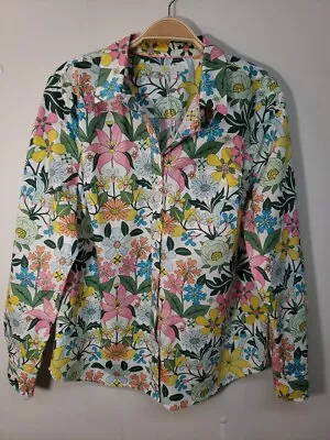 NWOT Boden Floral Button Down Shirt Womens Size 10R Long Sleeve • $25
