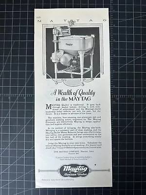 Vintage 1929 Maytag Washing Machine Print Ad • $20.80