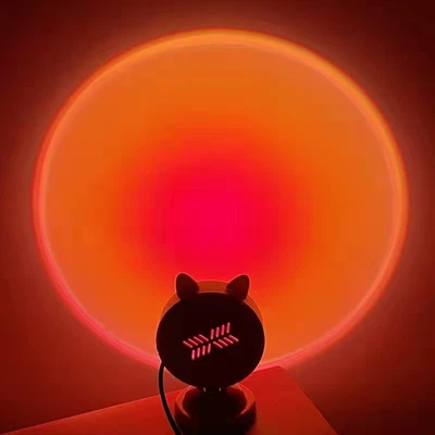 $19.99 • Buy LED Sunset Lamp Projector Night Light USB Light Background Bedroom Decoration