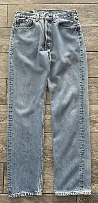 Vintage Levi's 501 Jeans Women's 31 X 32 80's Light Wash Denim Made In USA • $129.99