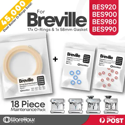 Breville Dual Boiler Group Head Gasket Seal & O Ring Set BES920 BES900 BES980 • $15