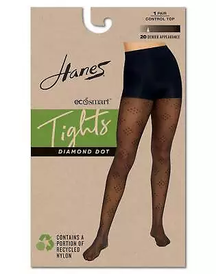 Hanes EcoSmart Women's Sheer Control Top Tights Diamond Dot • $14.48