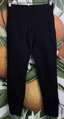 J. CREW Size 6 PIXIE Pant Leggings In Stretch Ponte Black Back Zip Viscose Blend • $15