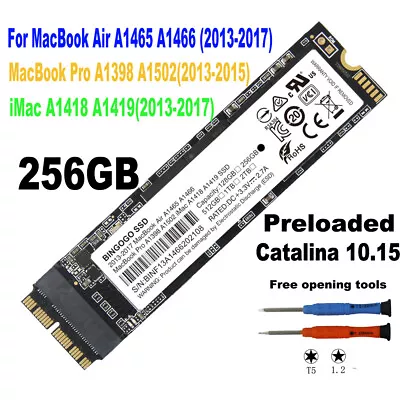 $69.14 • Buy 256GB SSD For 2013 2014 2015 MacBook Air A1465 A1466 MacBook Pro A1502 A1398