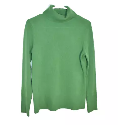 Victor Alfaro 100% Cashmere Turtleneck Sweater Women's Medium Green • $24.50