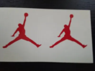 2x Michael Jordan Air Mini Vinyl Decals Basketball Logo Window Laptop Ipad • $2.98