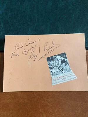 £4.99 • Buy (lt22) Lloyd Binch And 2 Others Genuine Signed Autographs Cyclists Sports Bikes