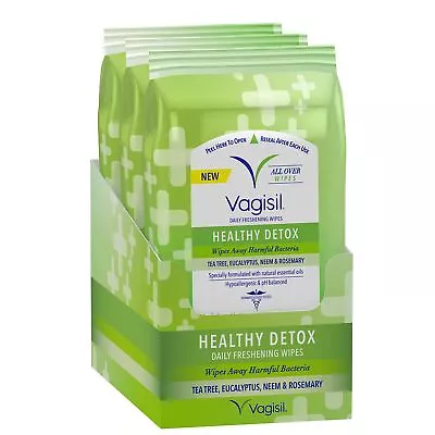 Vagisil Wipes For All Over Cleaning Health Detox Formulated With Essential Oi... • $14.72
