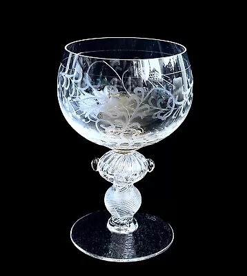 Theresienthal Crystal Goblets ~ Set Of 8 ~ Venetian Glass Style • $450