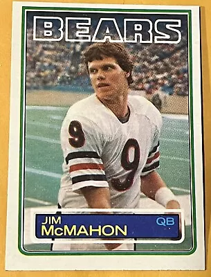 1983 Topps Set-Break # 33 Jim McMahon RC BEARS • $5.50