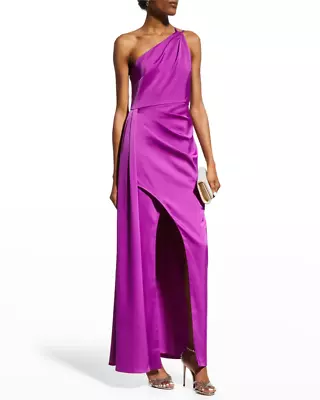 AIDAN By Aidan Mattox One Shoulder Draped Column Gown 10B 2289 • $65.95