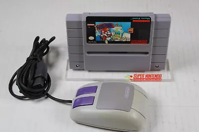 SNES Mario Paint With Mouse Super Nintendo Entertainment System Tested!! • $29.99