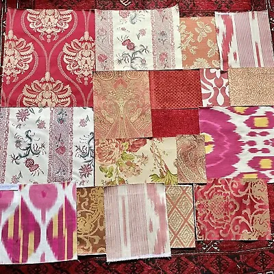 Designer Fabric Samples Lee Jofa Hodsall McKenzie For Patchwork Dolls House Etc • £11